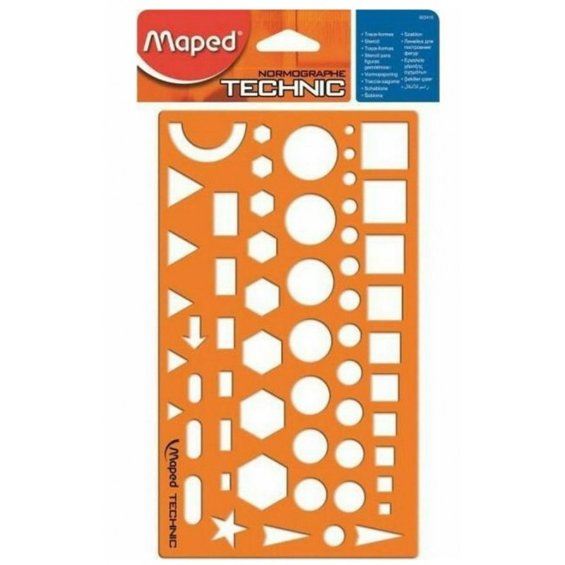 Στένσιλ Σχεδίων Διαφόρων Σχημάτων Technic Maped 