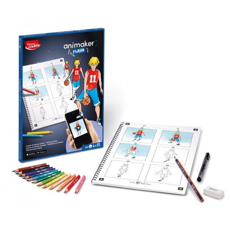 Colouring Book Creative Animaker Flash Action Maped