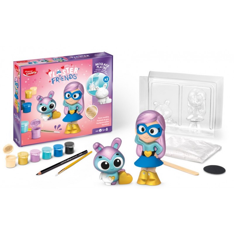 Ζωγραφική Creative Plaster Friends Παιδιά 5+ Ετών 2τμχ Maped 
