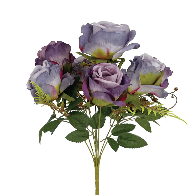 Μπουκέτο Τριαντάφυλλα Μωβ Παστέλ Χ7 Υ45Εκ Marhome