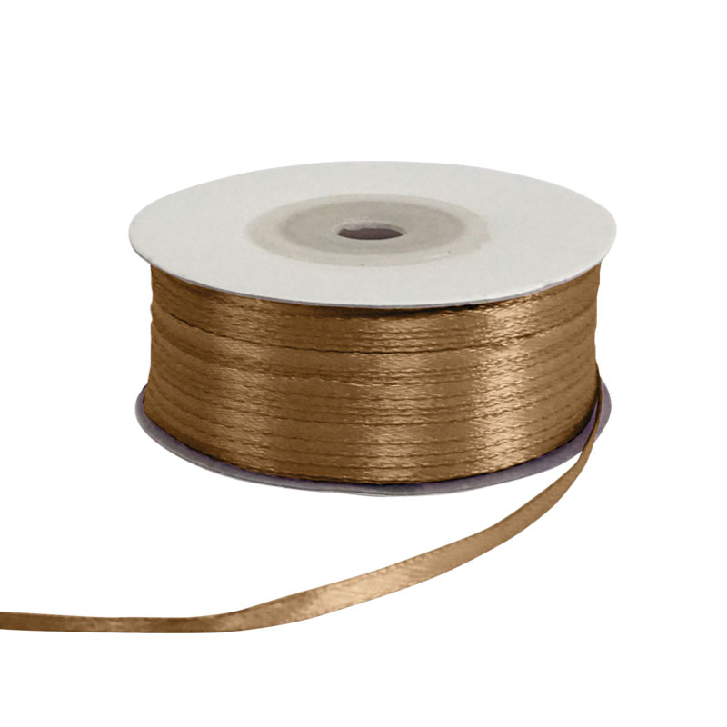 Σοκολά Κορδέλα Σατέν 100Y Διπλής Όψεως Πλάτος 3Mm Marhome