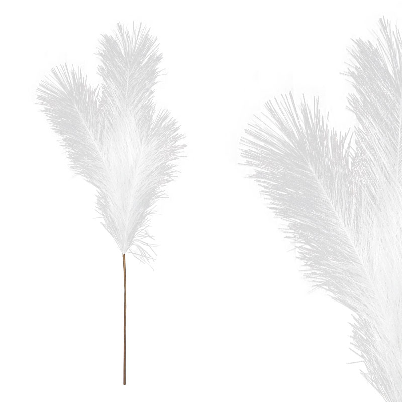 Κλαδί Foam Πούπουλο Μικρό Λευκό  65εκ