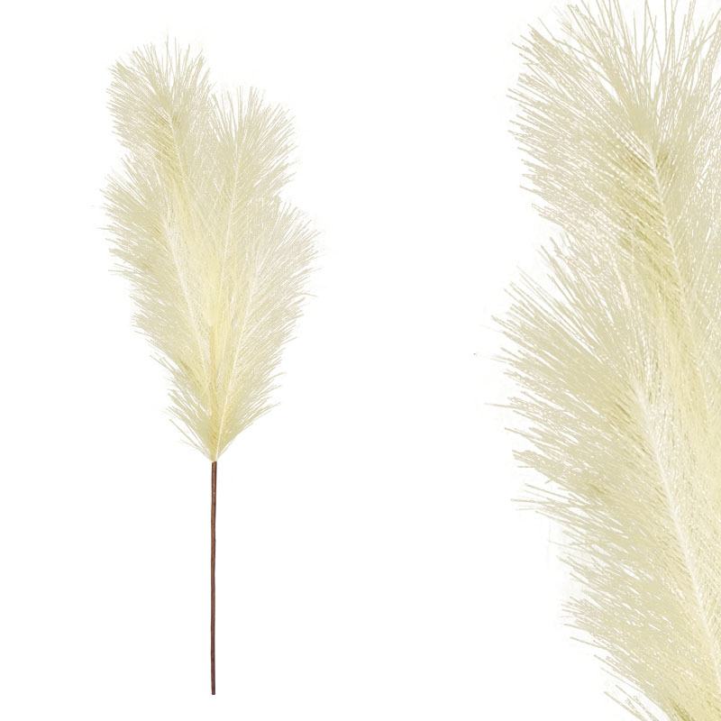Κλαδί Foam Πούπουλο Μικρό Εκρού 65εκ