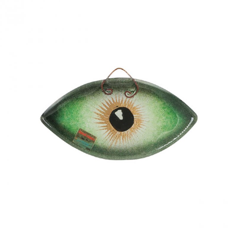 Μάτι Κρεμαστό Φούτζι Γυαλί Πράσινο 13x7.5εκ