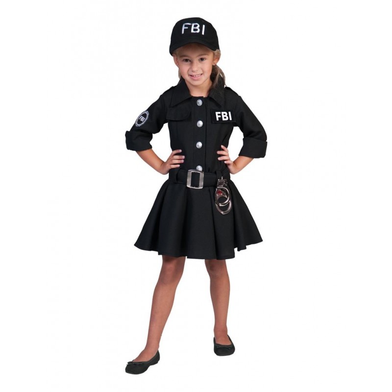 Αποκριάτικη Παιδική Στολή Φόρεμα Αστυνομικίνα FBI