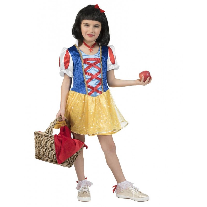 Αποκριάτικη Παιδική Στολή Πριγκίπισσα Του Δάσους Χιονάτη με Κοντό Φόρεμα