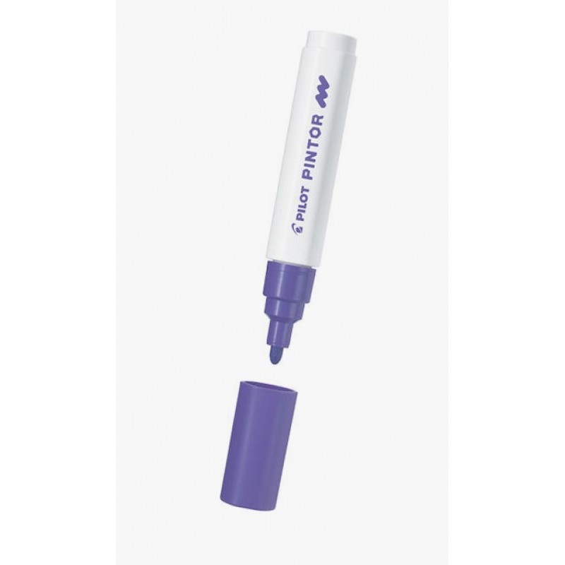 Ανεξίτηλος Μαρκαδόρος Pintor Metallic Μωβ 1.4mm Pilot 
