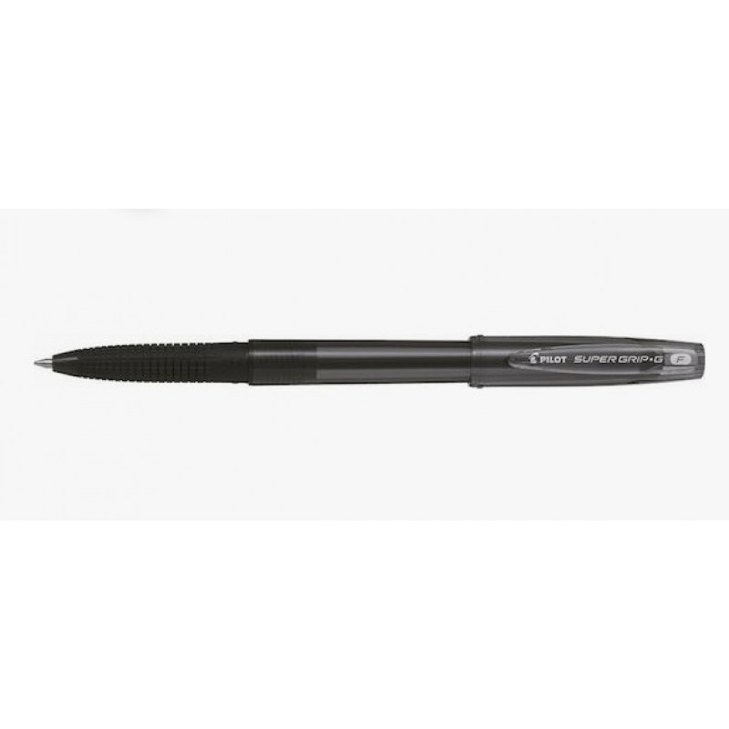 Στυλό Super Grip G Fine D/12 Με Καπάκι Μαύρο Pilot