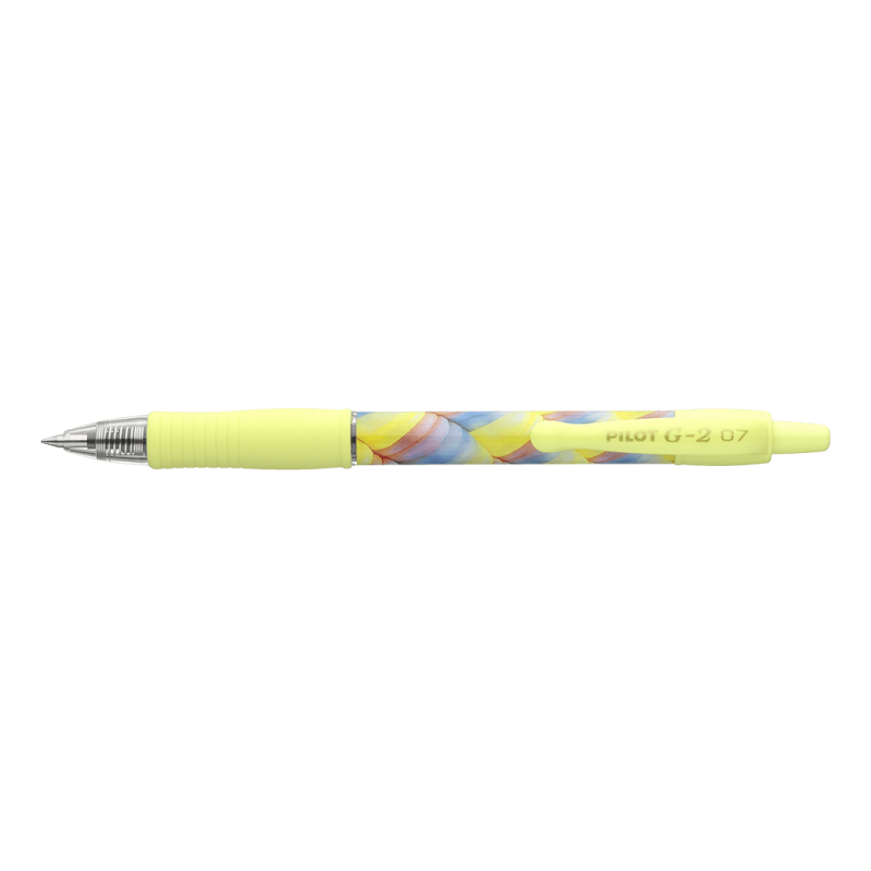Στυλό G-2 0.7Mm Flow Ltd Μαύρο Μελάνι Κίτρινο Χρώμα 1Τμχ Pilot