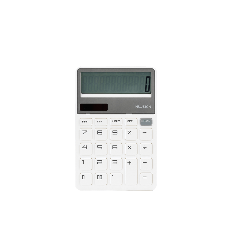 Nusign Αριθμομηχανή 12 Ψηφίων 16 . 4X10 . 6X1 . 8Cm Λευκή