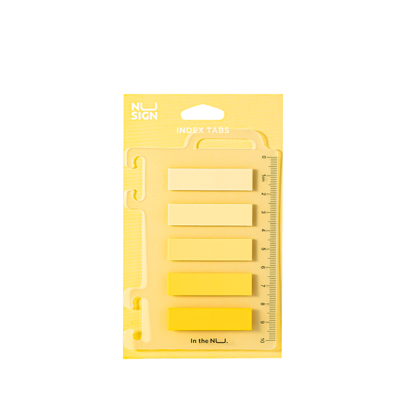 Σελιδοδείκτες Film Bopp Yellow 44x12mm 5x20 Φύλλα Nusign Deli 