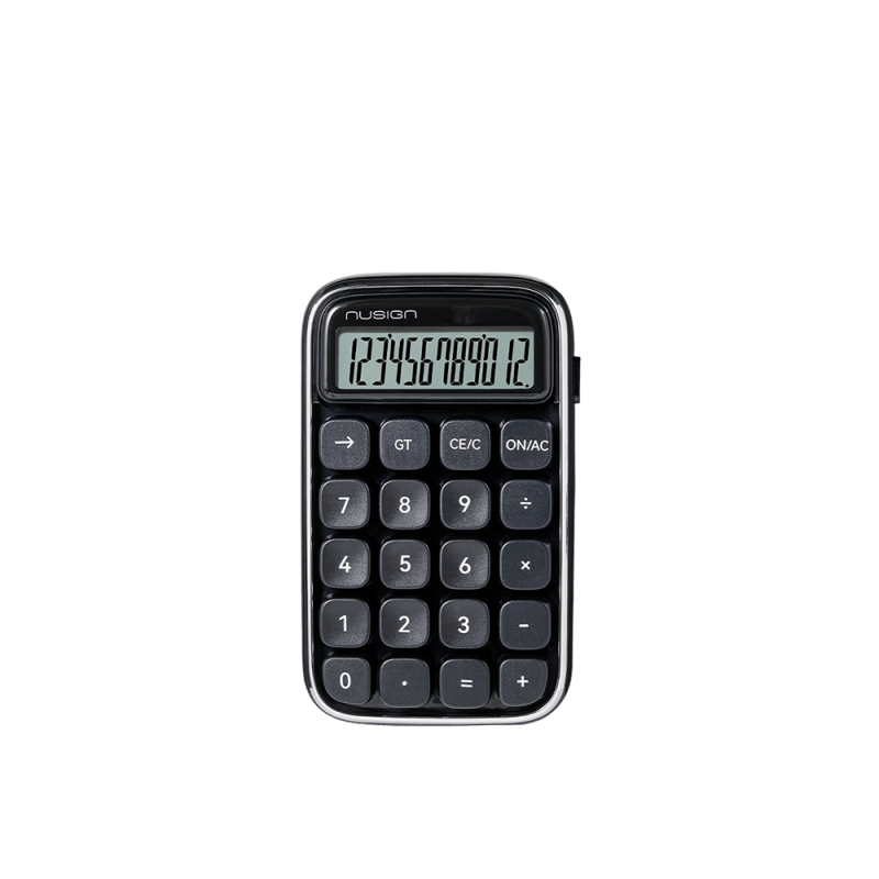 Αριθμομηχανή 12 Ψηφίων 14.8x8.97x3Εκ Γκρι Nusign 