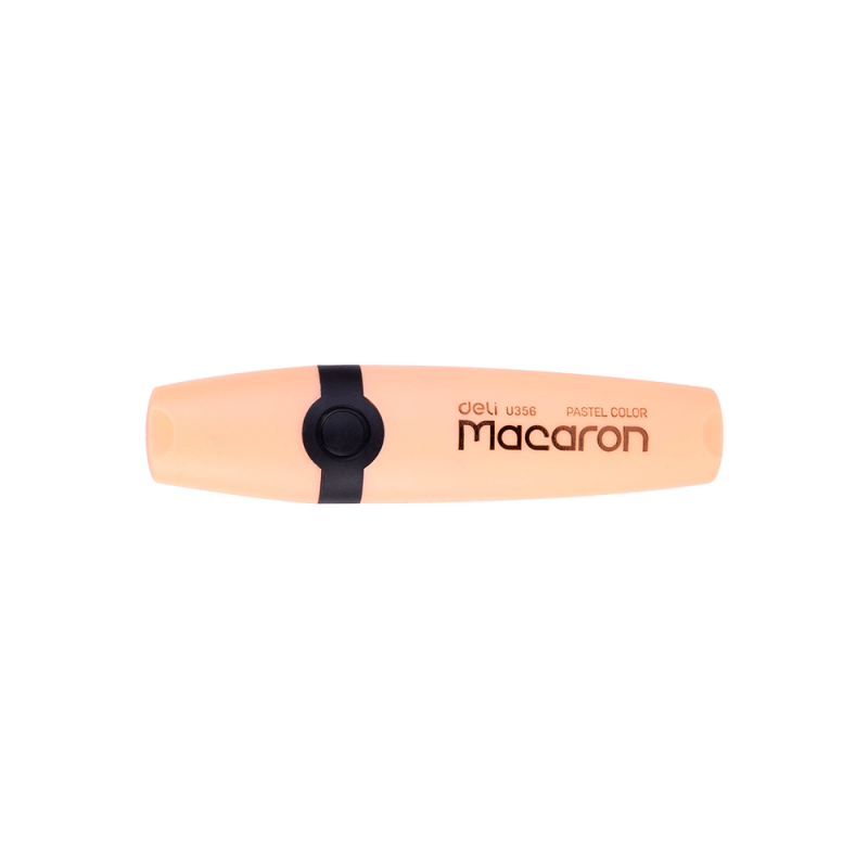 Μαρκαδόρος Υπογράμμισης Πλακέ 1-5mm Macaron Πορτοκαλί Deli 