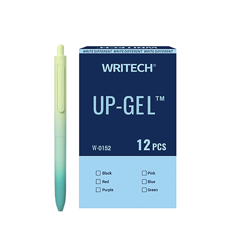 Στύλο Gel Κουμπί Μπλε Μελάνι 0.7Mm Space Up Aurora Πράσινο 1Τμχ Writech 