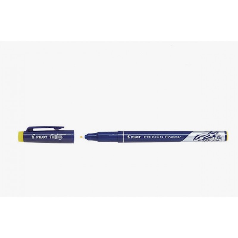 Μαρκαδόρος Σχεδίου Frixion Fineliner Κίτρινος 0.45mm Pilot 