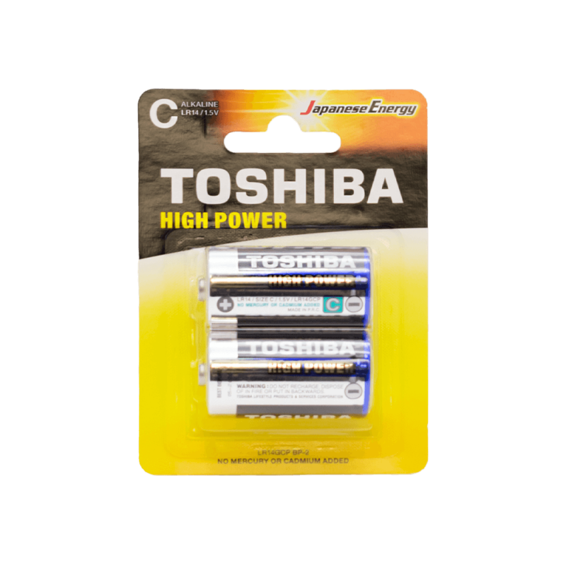 Μπαταρία Toshiba Lr14 / 1 . 5V C Αλκαλική Μεσαία Blister 2 Τεμάχια