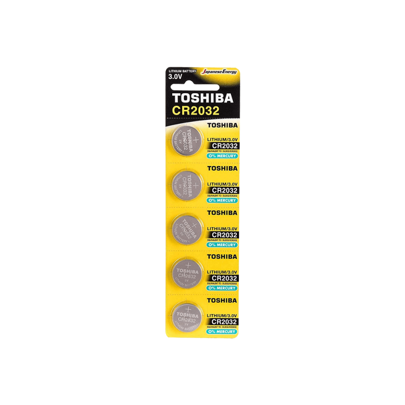 Μπαταρία Toshiba Coin Cr - 2032 / 3V Λιθίου Blister 5 Τεμάχια