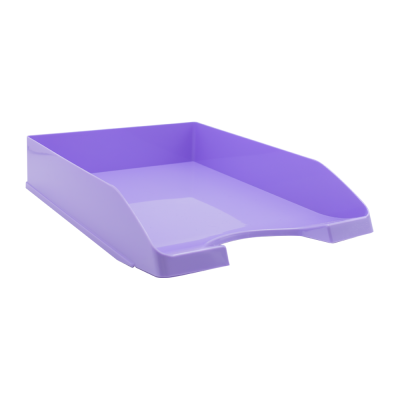 Metron Δίσκος Γραφείου Πλαστικός 26X35X6 . 5Cm Παστέλ Λιλά
