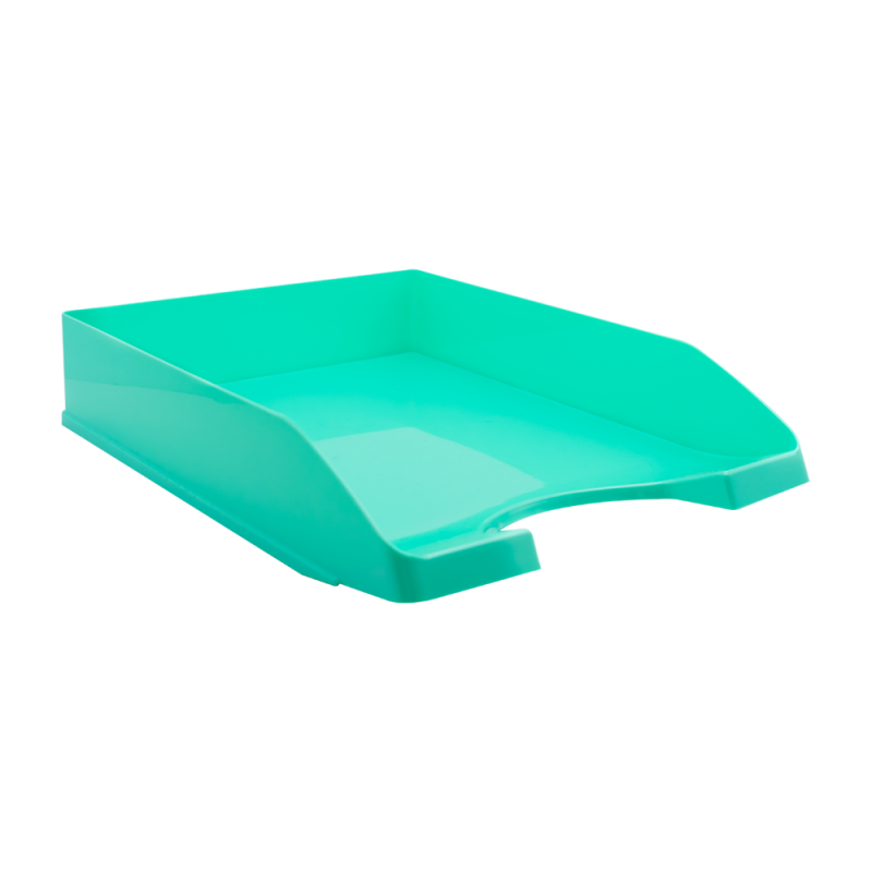 Metron Δίσκος Γραφείου Πλαστικός 26X35X6 . 5Cm Παστέλ Τιρκουαζ