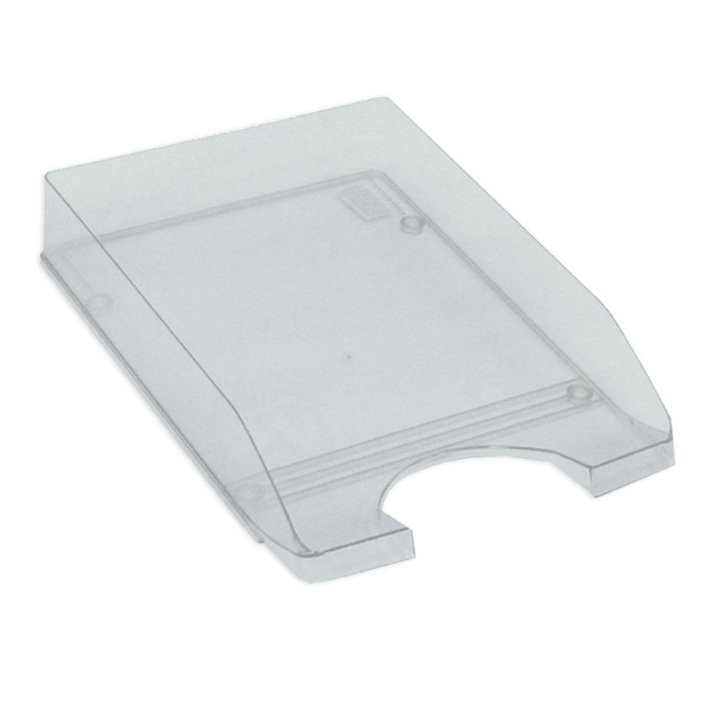 Metron Δίσκος Γραφείου Πλαστικός 26X35X6 . 5Cm Fluo Διάφανος