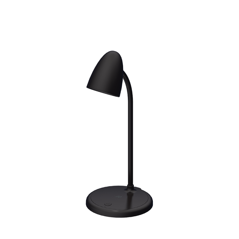 Φωτιστικό Γραφείου Led 5V / 1 . A 5W 1000Mah 12X12X18Cm Μαύρο Muitomas 