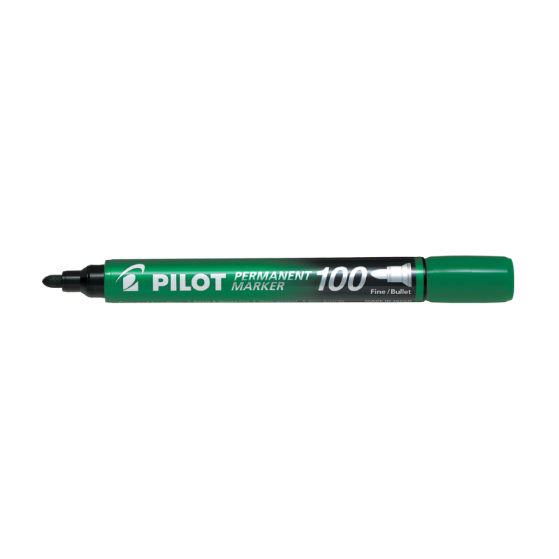 Ανεξίτηλος Μαρκαδόρος Πράσινος 1mm 100 Pilot 