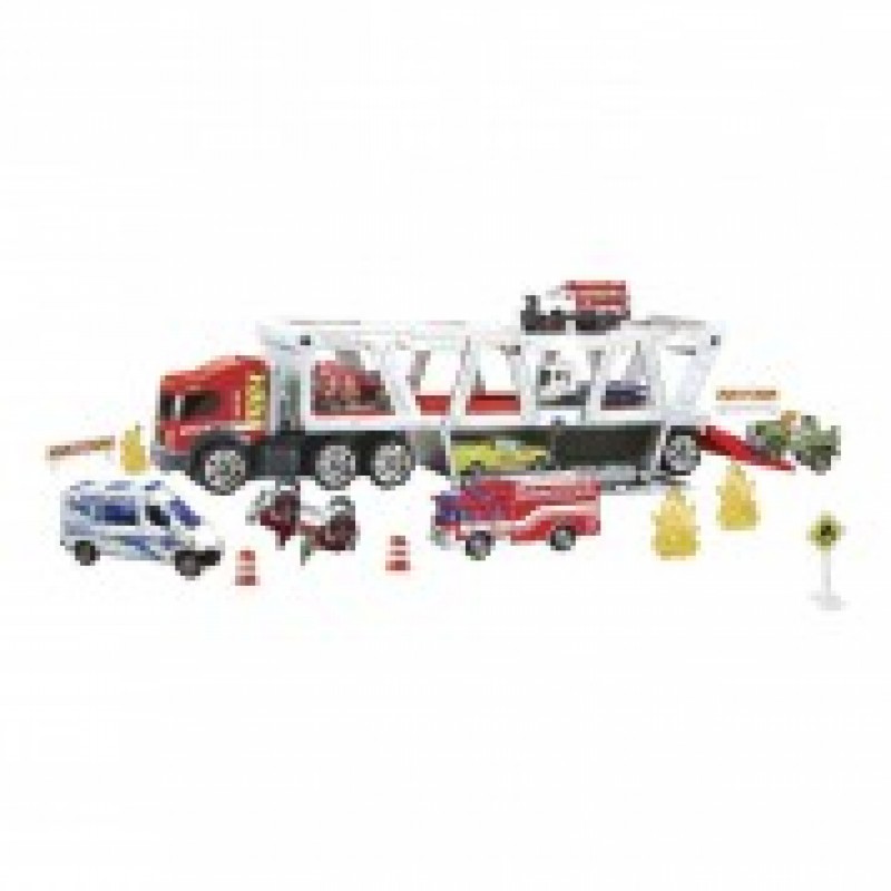 Σετ Φορτηγό Matchbox Transporter Fire Truck Mattel