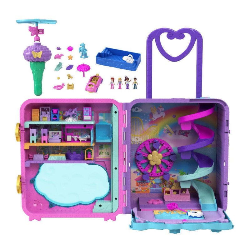 Μινιατούρα Polly Pocket Pollyville Βαλιτσάκι Λούνα Παρκ 