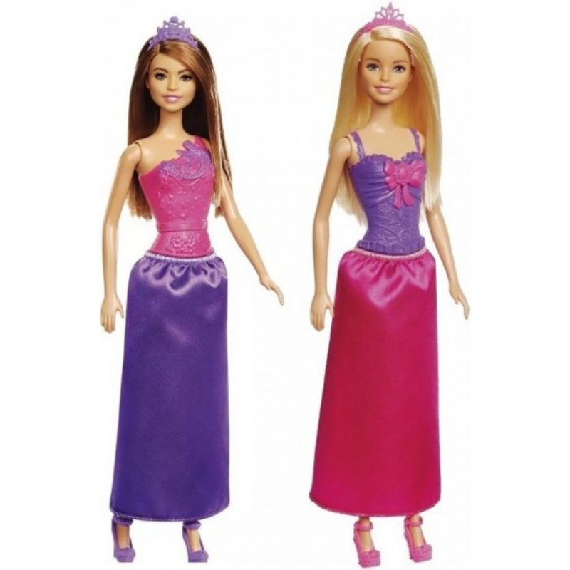 Κούκλα Barbie Πριγκηπικό Φόρεμα 2 Σχέδια 