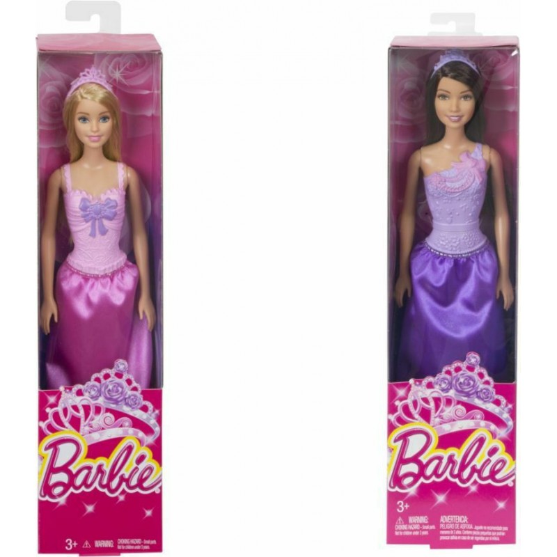 Κούκλα Barbie Πριγκηπικό Φόρεμα 2 Σχέδια 