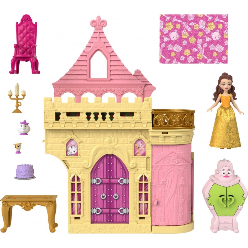 Κούκλες Μίνι Princess Belle's Castle Mattel 