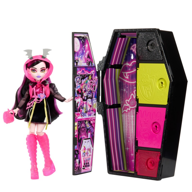 Κούκλα Monster High Neon Frights Draculaura Mattel 