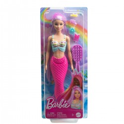 Barbie Γοργόνα Με Μακριά Μαλλιά 17Εκ Και Αξεσουάρ Για Παιχνίδι Με Τα Μαλλιά