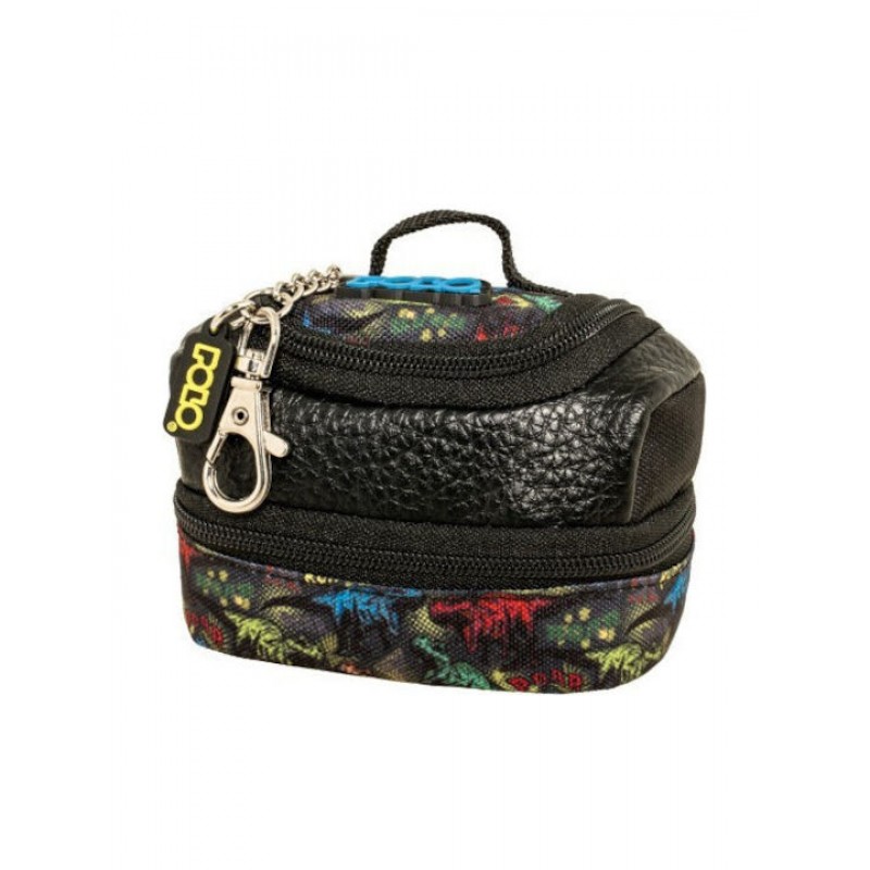 Κλειδοθήκη-πορτοφόλι Clip & Zip Mini Μαύρο Μπλε 927006-8470 Polo 