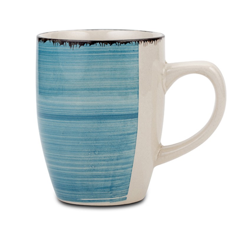 Κούπα Stoneware "Lines Faded Blue" 350Ml Nava
