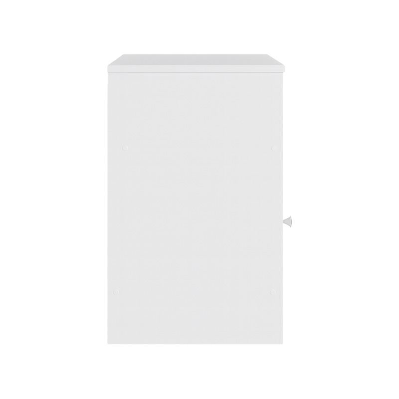 Κομοδίνο Foly Με Ενα Ντουλάπι Σε Λευκή Απόχρωση 40x40x50Εκ Pakoworld 