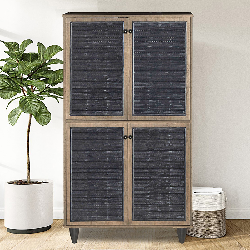 Παπουτσοθήκη - Ντουλάπι Ronan Χρώμα Καρυδί 70.5x35x122Εκ Pakoworld 