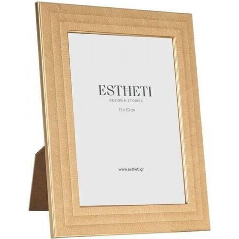 Κορνίζα Πλαστική με Μπεζ Πλαίσιο 15X20 Estheti