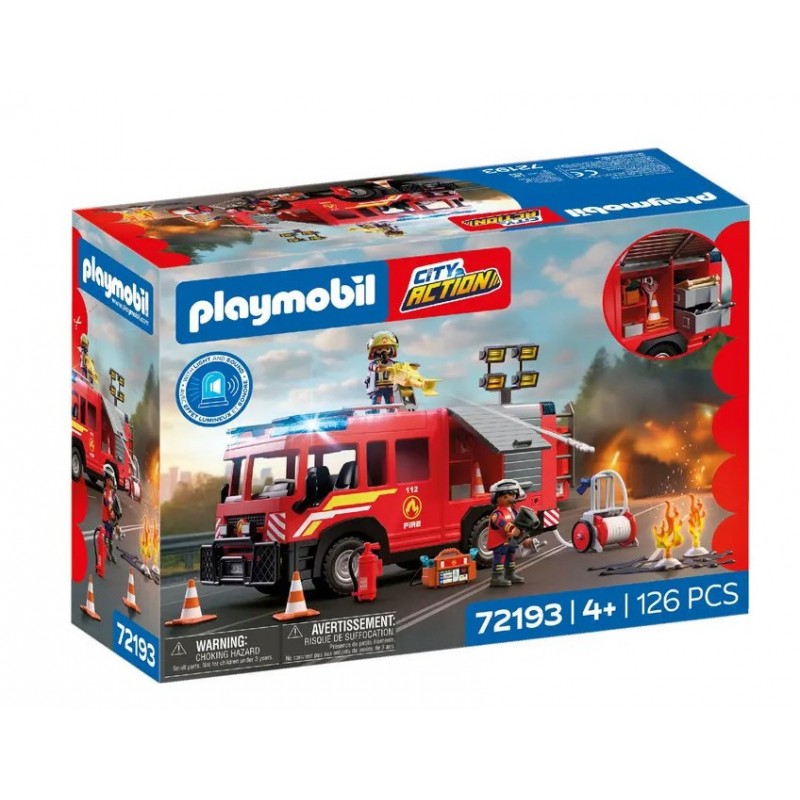City Action Πυροσβεστικό Όχημα Διάσωσης Για 4 Ετών Playmobil 