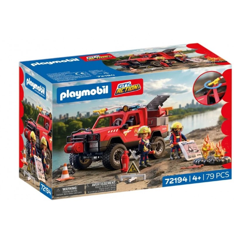 City Action Fire Pickup Truck Για 4 Ετών Playmobil 