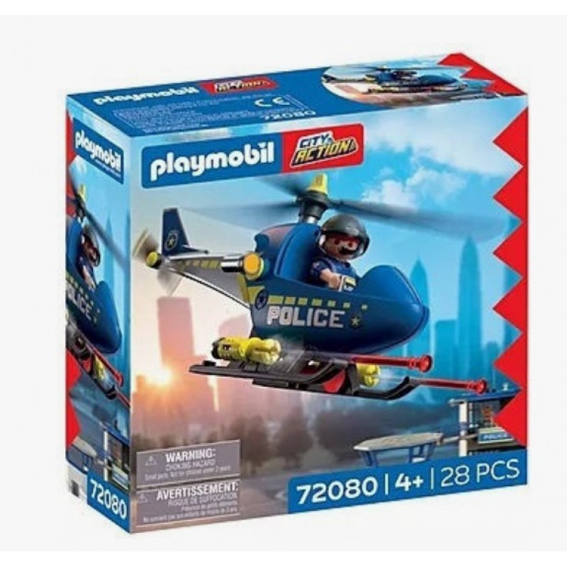 City Action Αστυνομικό Ελικόπτερο Για 4 Ετών Playmobil 