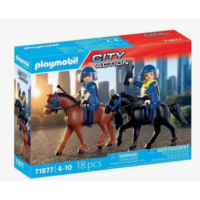 City Action Ιππικό Σώμα Αστυνομίας Για 4-10 Ετών Playmobil 