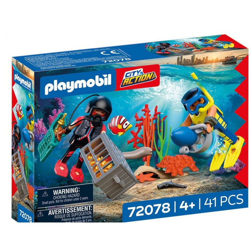 City Action Υποβρύχια Επιχείρηση Αστυνομίας Gια 4 Eτών Playmobil 