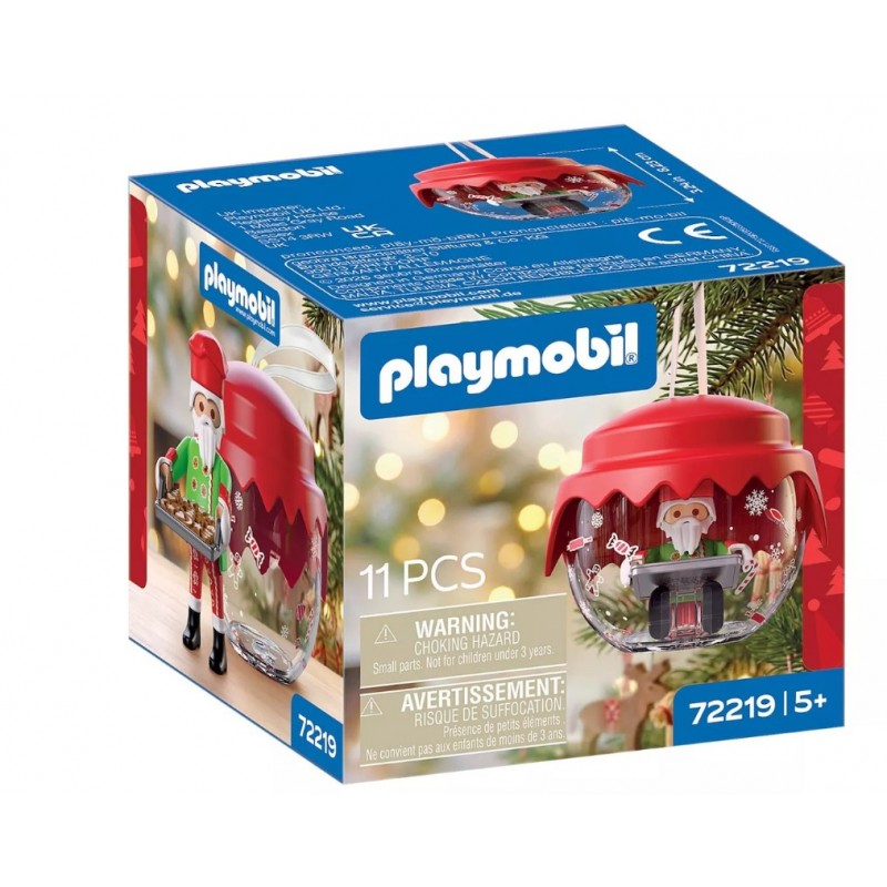 Christmas Μπάλα Άη Βασίλης Φούρναρης Για 5 Ετών Playmobil 