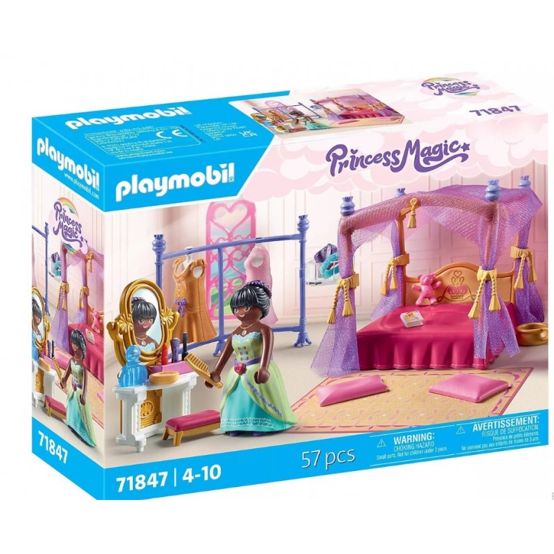 Princess Magic Βασιλικό Υπνοδωμάτιο Με Βεστιάριο Για 4-10 Ετών Playmobil 