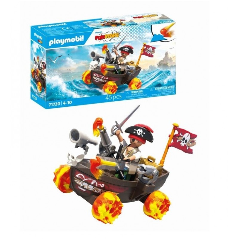 Ξέφρενη Πειρατική Βάρκα Για 4-10 ετών Playmobil 