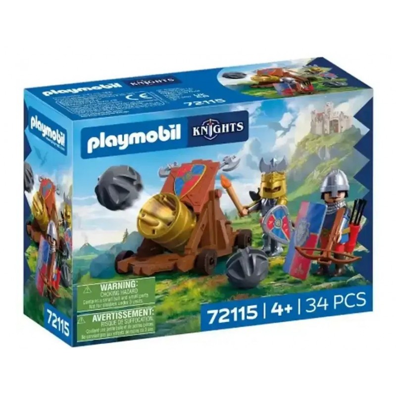 Knights Λεοντόκαρδοι Ιππότες Με Κανόνι Για 4 Ετών Playmobil 