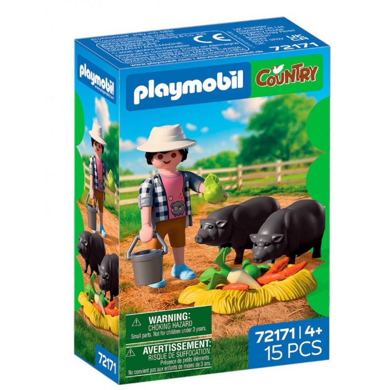 Country Farmer with Potbellied Pigs Για 4 Ετών Playmobil 