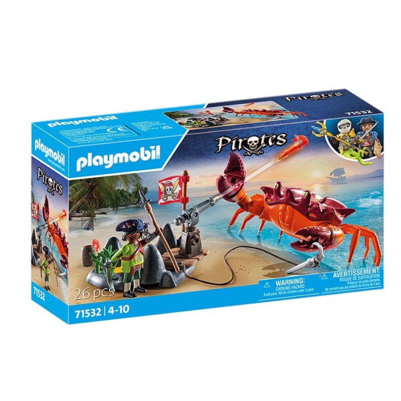 Pirates Μάχη Με Τον Γιγάντιο Κάβουρα Για 4 Ετών Playmobil 
