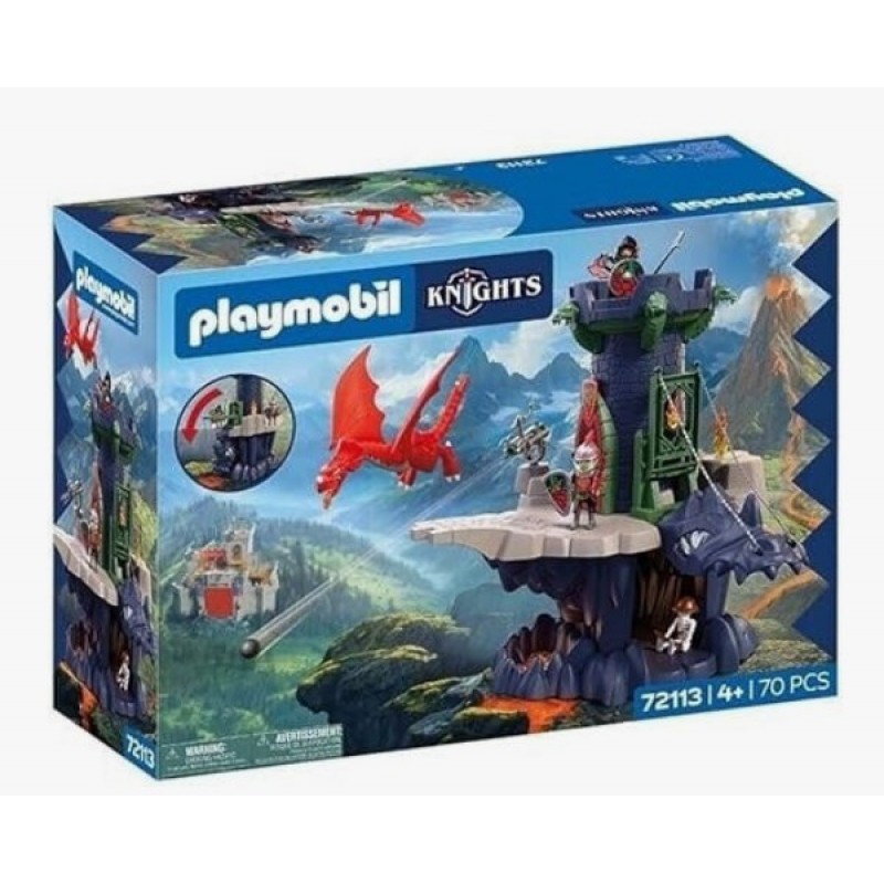 Knights Πύργος Ιπποτών Δράκου Για 4 Ετών Playmobil 